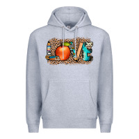 Heather Grey love png Premium Hoodie - JahusDesignShop