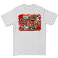 Dove Grey fiesta with sombrero background Premium Tee - Artiststas