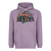 Lavender Badass Mama Mother's Day png sublimation design do Heavyweight Hoodie - CowGirlArtShop