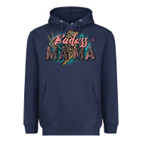 Navy Badass Mama Mother's Day png sublimation design do Heavyweight Hoodie - CowGirlArtShop