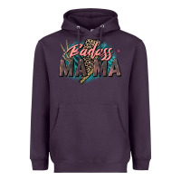 Plum Badass Mama Mother's Day png sublimation design do Heavyweight Hoodie - CowGirlArtShop