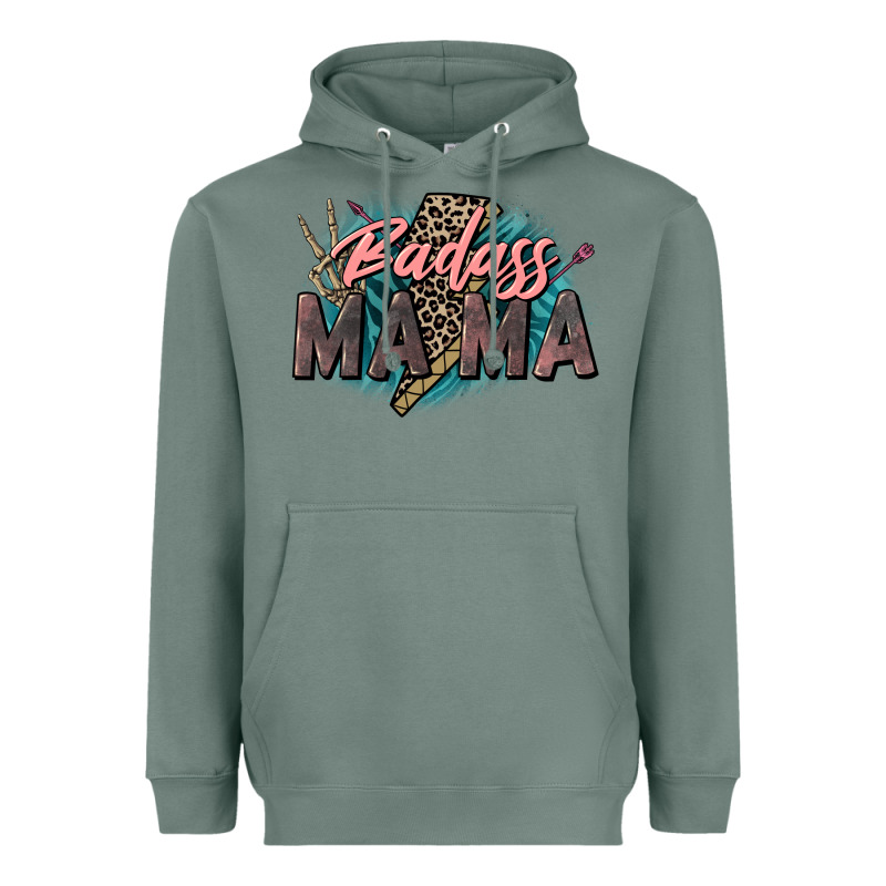 Badass Mama Mother's Day Png Sublimation Design Do Heavyweight Hoodie by CowGirlArtShop | Teevron