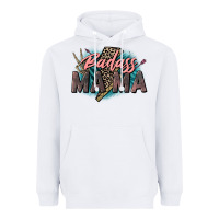 White Badass Mama Mother's Day png sublimation design do Heavyweight Hoodie - CowGirlArtShop