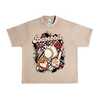 French Oak checkered retro baseball Urban Heavy Tee - MaliasSmallBusiness