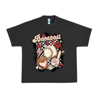 Pigment Black checkered retro baseball Urban Heavy Tee - MaliasSmallBusiness