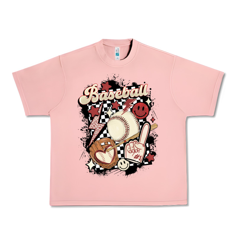 Checkered Retro Baseball Urban Heavy Tee by MaliasSmallBusiness | Teevron