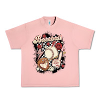 Salmon checkered retro baseball Urban Heavy Tee - MaliasSmallBusiness