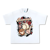 White checkered retro baseball Urban Heavy Tee - MaliasSmallBusiness