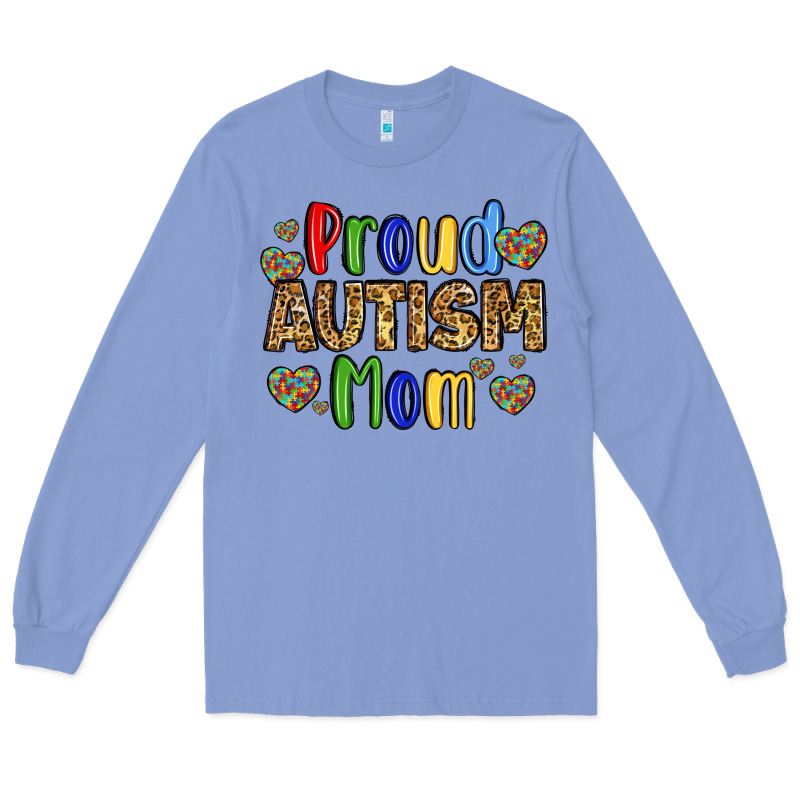 Proud Autism Mom Design Long Sleeve Tee by LillyAllenDesigns | Teevron