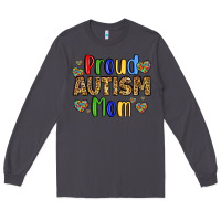 Smoke proud autism mom design Long Sleeve Tee - LillyAllenDesigns