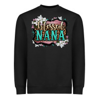 Black blessed nana Heavyweight Sweatshirt - LillyAllenDesigns