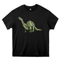 Black dinosaur brontosaurus Heavy Core Tee - Artiststas