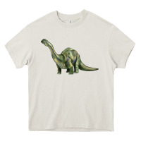 Cream dinosaur brontosaurus Heavy Core Tee - Artiststas