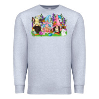 Heather Grey Easter gnomes Easter Day Premium Sweatshirt - CowGirlArtShop