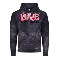 Cloud Black love all day every day Vintage Hoodie - MaliasSmallBusiness