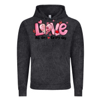 Vintage Black love all day every day Vintage Hoodie - MaliasSmallBusiness