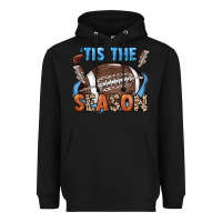 Black Tis the season lightning bolt Heavyweight Hoodie - HowdyJamesFarm