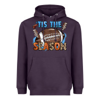 Plum Tis the season lightning bolt Heavyweight Hoodie - HowdyJamesFarm