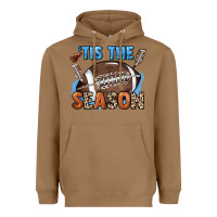Toasted Coconut Tis the season lightning bolt Heavyweight Hoodie - HowdyJamesFarm