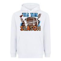 White Tis the season lightning bolt Heavyweight Hoodie - HowdyJamesFarm