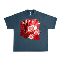 Midnight Navy valentines day feeling lucky Urban Heavy Tee - NancyCooperArtShop