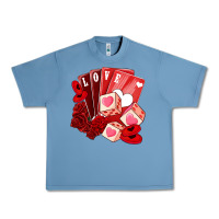 Pebble Blue valentines day feeling lucky Urban Heavy Tee - NancyCooperArtShop