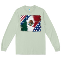 Matcha Mexican With American Flag Long Sleeve Tee - RanaPortraitStore