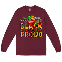 Burgundy empowerment and celebration design Long Sleeve Tee - LillyAllenDesigns