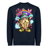 Navy best mom gnome rainbow clouds butterfly glitter Heavyweight Sweatshirt - LillyAllenDesigns