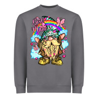 Storm best mom gnome rainbow clouds butterfly glitter Heavyweight Sweatshirt - LillyAllenDesigns