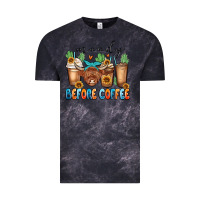 Cloud Black moody before coffee Vintage Tee - MaliasSmallBusiness