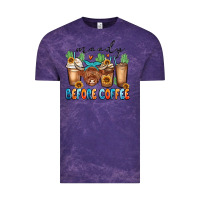 Cloud Purple moody before coffee Vintage Tee - MaliasSmallBusiness
