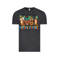 Vintage Black moody before coffee Vintage Tee - MaliasSmallBusiness