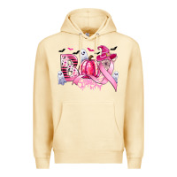 Pina Colada boo pink pumpkin witch breast cancer Premium Hoodie - CowGirlArtShop