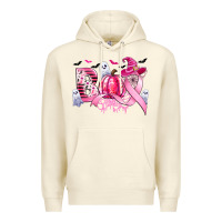 Sandshell boo pink pumpkin witch breast cancer Premium Hoodie - CowGirlArtShop