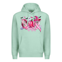 Seafoam boo pink pumpkin witch breast cancer Premium Hoodie - CowGirlArtShop