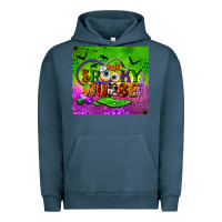 Pigment Midnight Navy one spooky nurse tumbler Urban Hoodie - BundleAndBundleShop