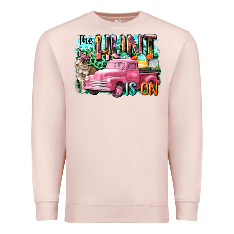 The Hunt Is On Easter Day Premium Sweatshirt by CowGirlArtShop | Teevron