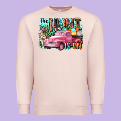 The Hunt Is On Easter Day Premium Sweatshirt Designed By Cowgirlartshop