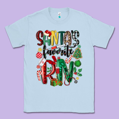 Santas Favorite Registered Nurse Classic Tee Designed By Maliassmallbusiness