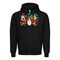 Black christmas gnome truck Zipper Hoodie - texasbilliewilder