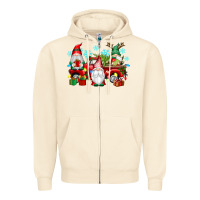 Sandshell christmas gnome truck Zipper Hoodie - texasbilliewilder