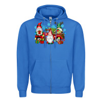 True Royal christmas gnome truck Zipper Hoodie - texasbilliewilder