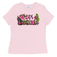 Bubblegum Pink lets go girls with boots and hats Ladies Tee - AdoDesignShop