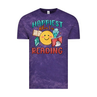Cloud Purple happiest when i'm reading Vintage Tee - MaliasSmallBusiness