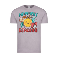 Vintage Zinc happiest when i'm reading Vintage Tee - MaliasSmallBusiness