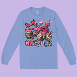 Name Monster Truck Heartbreaker Long Sleeve Tee Designed By Lillyallendesigns