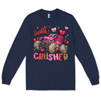 Navy name monster truck heartbreaker Long Sleeve Tee - LillyAllenDesigns