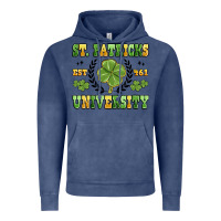 Vintage Denim st. patricks university Vintage Hoodie - MaliasSmallBusiness