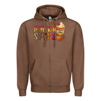 Chestnut my blood type is pumpkin spice Zipper Hoodie - NancyCooperArtShop